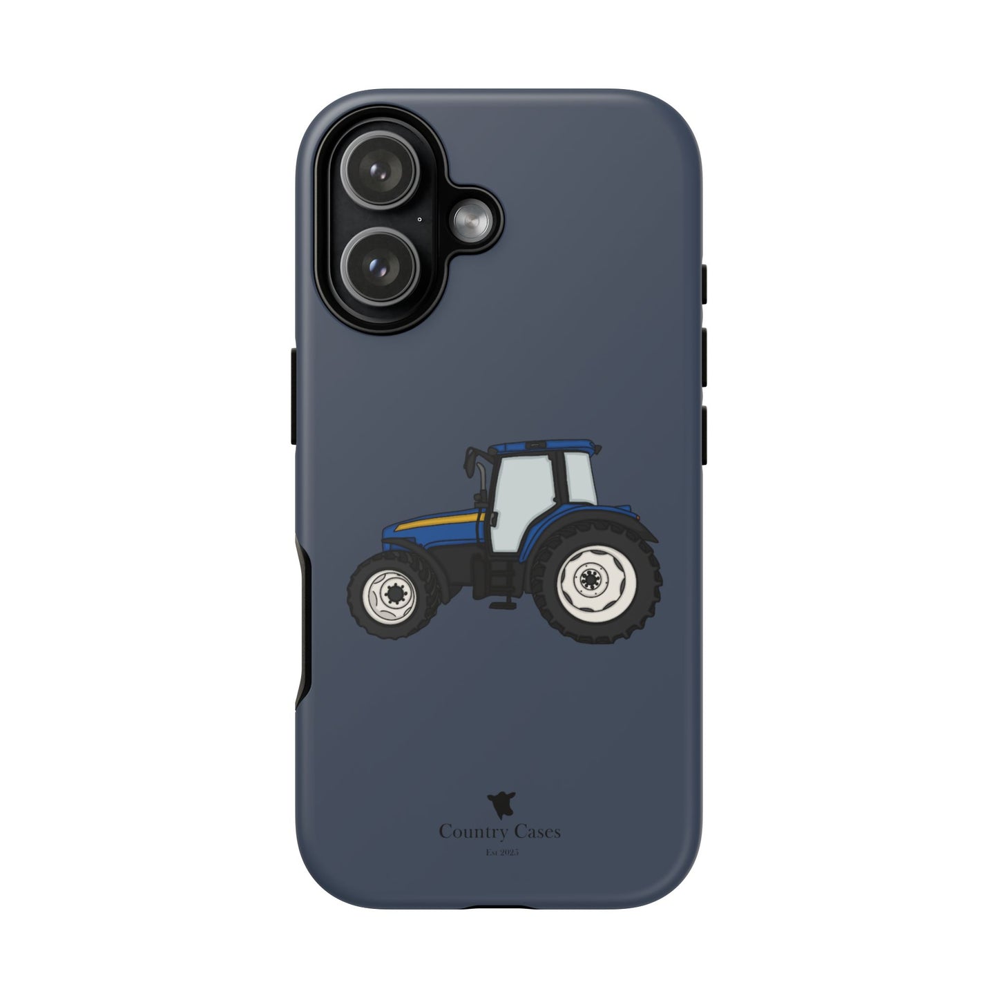 Blue tractor case
