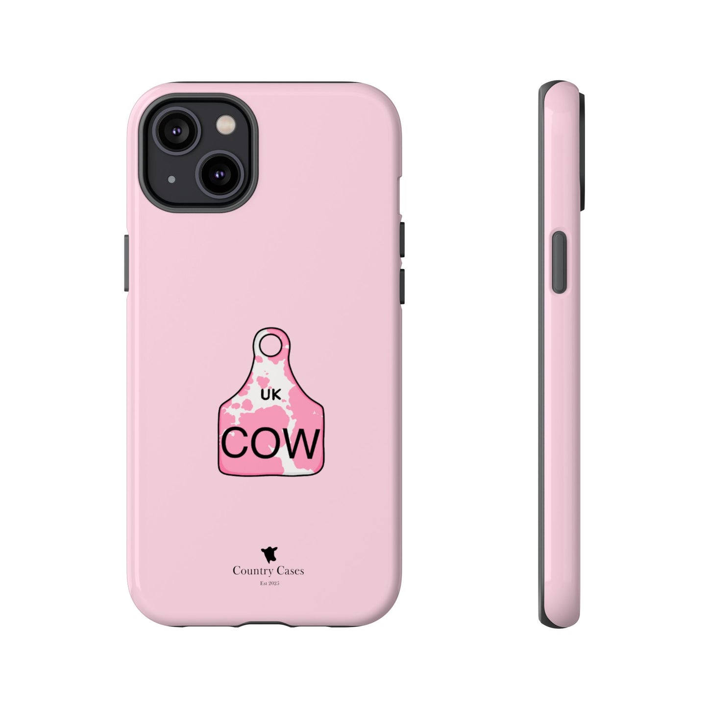 Pink ear tag case