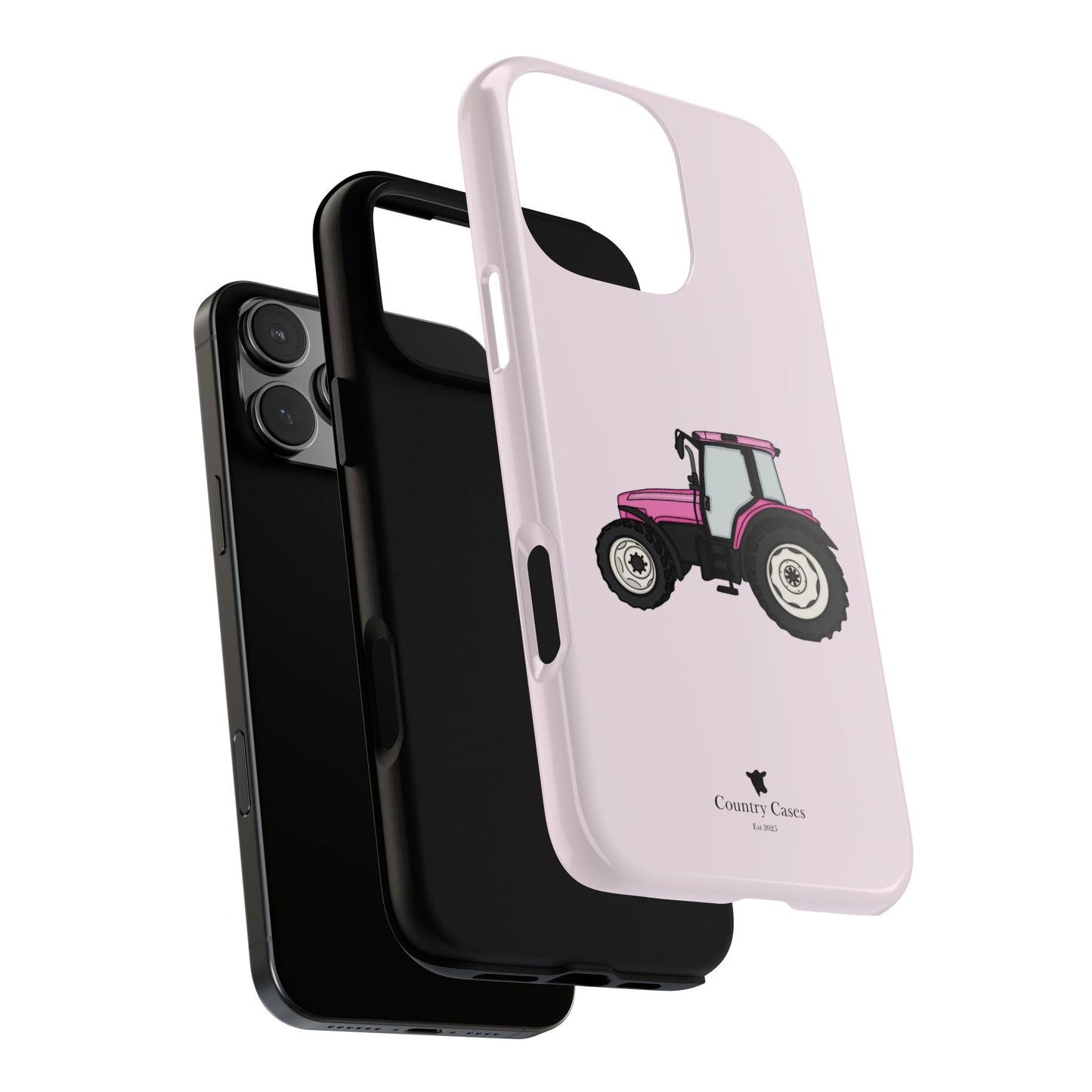 Pink tractor case