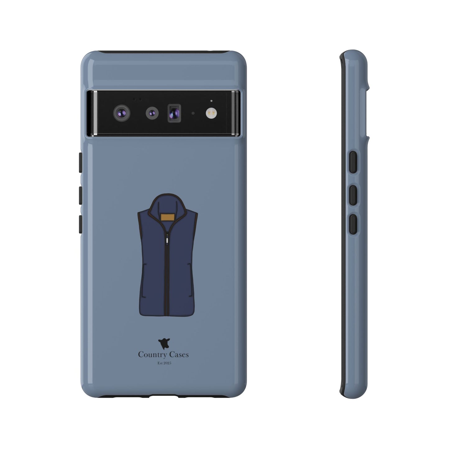 Android blue waistcoat case