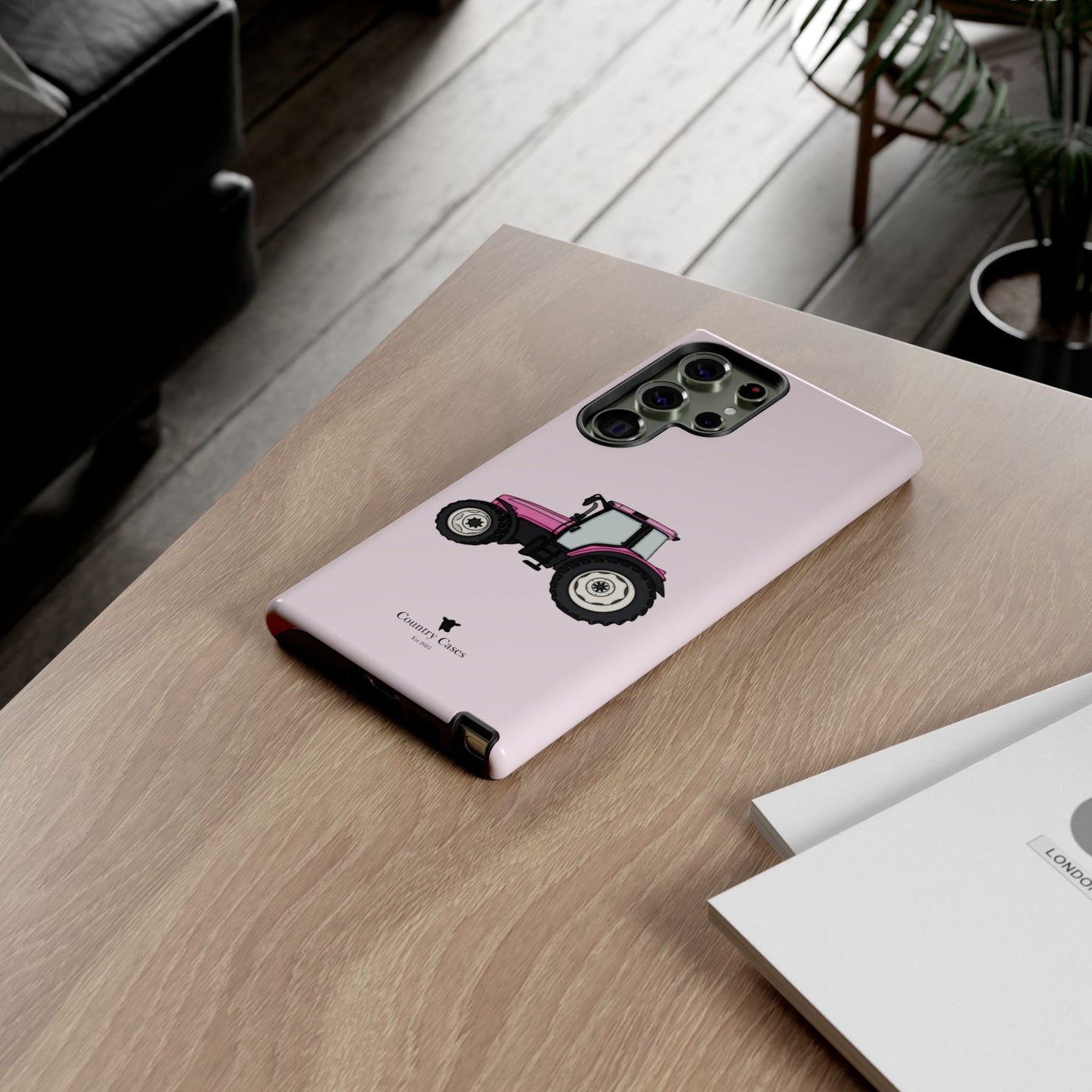 Android pink tractor case