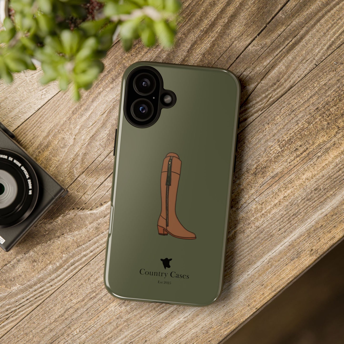 Green country boot case
