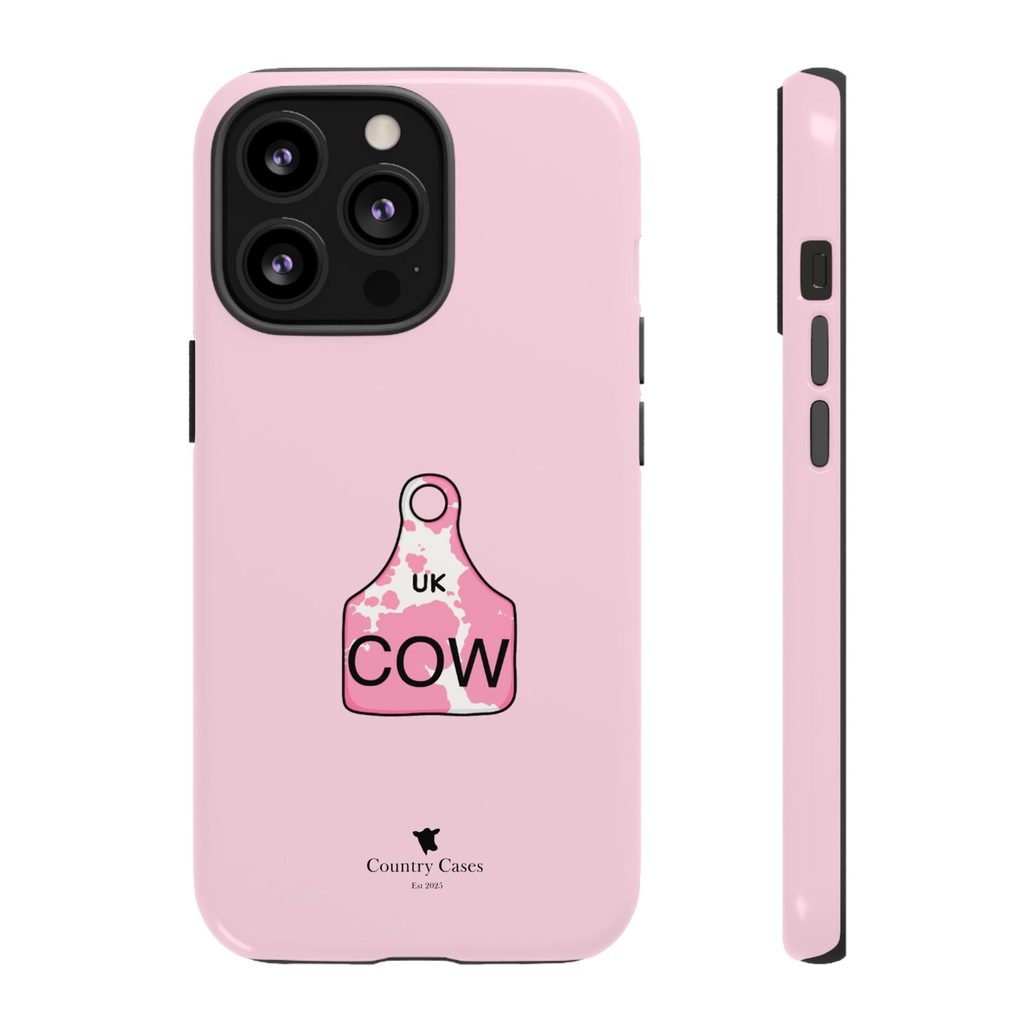 Pink ear tag case