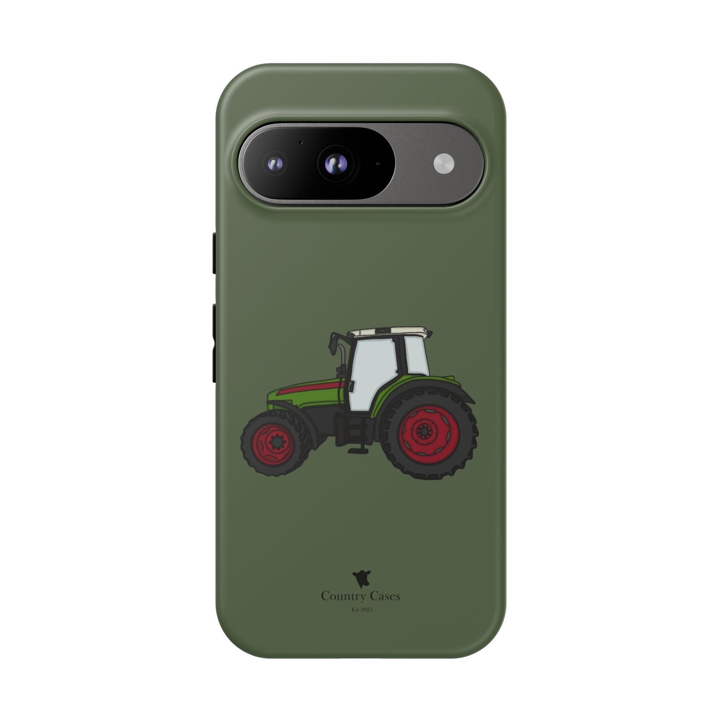 Android green tractor case