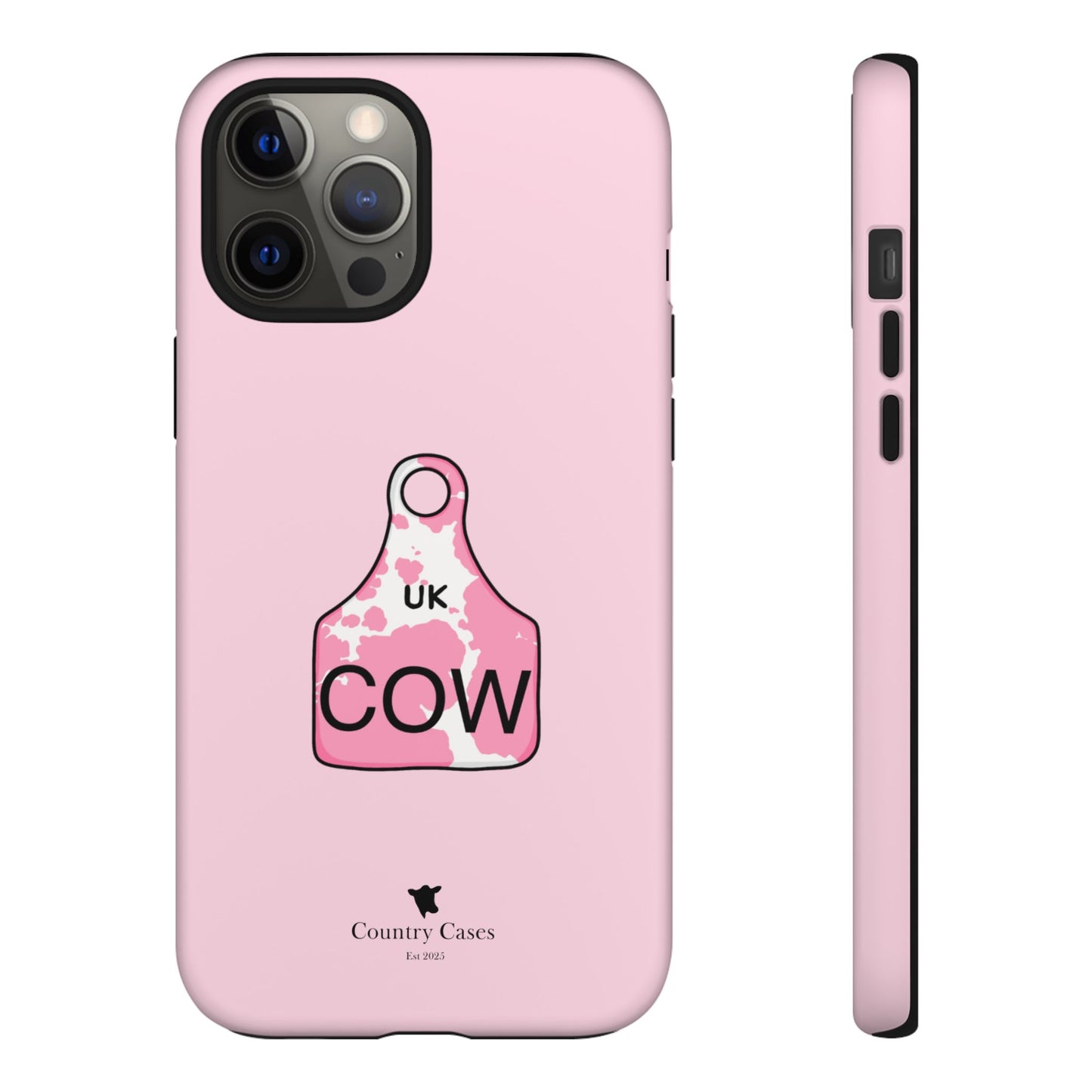 Pink ear tag case