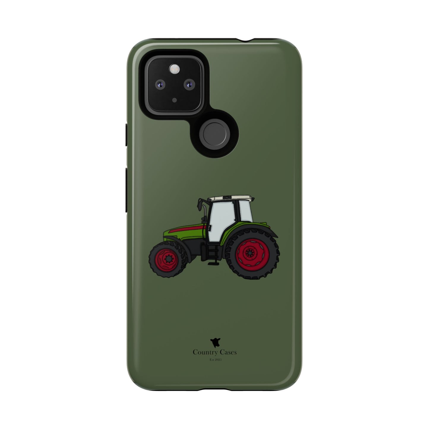Android green tractor case