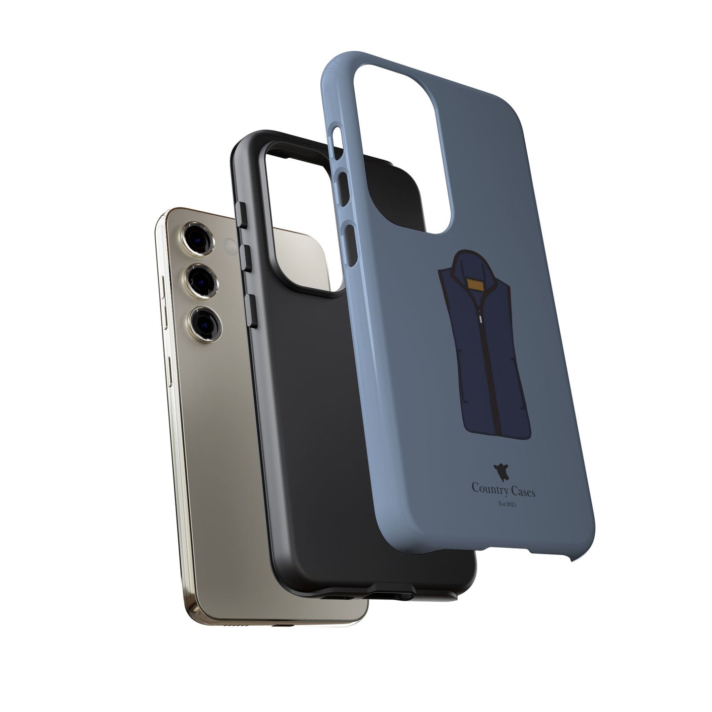 Android blue waistcoat case