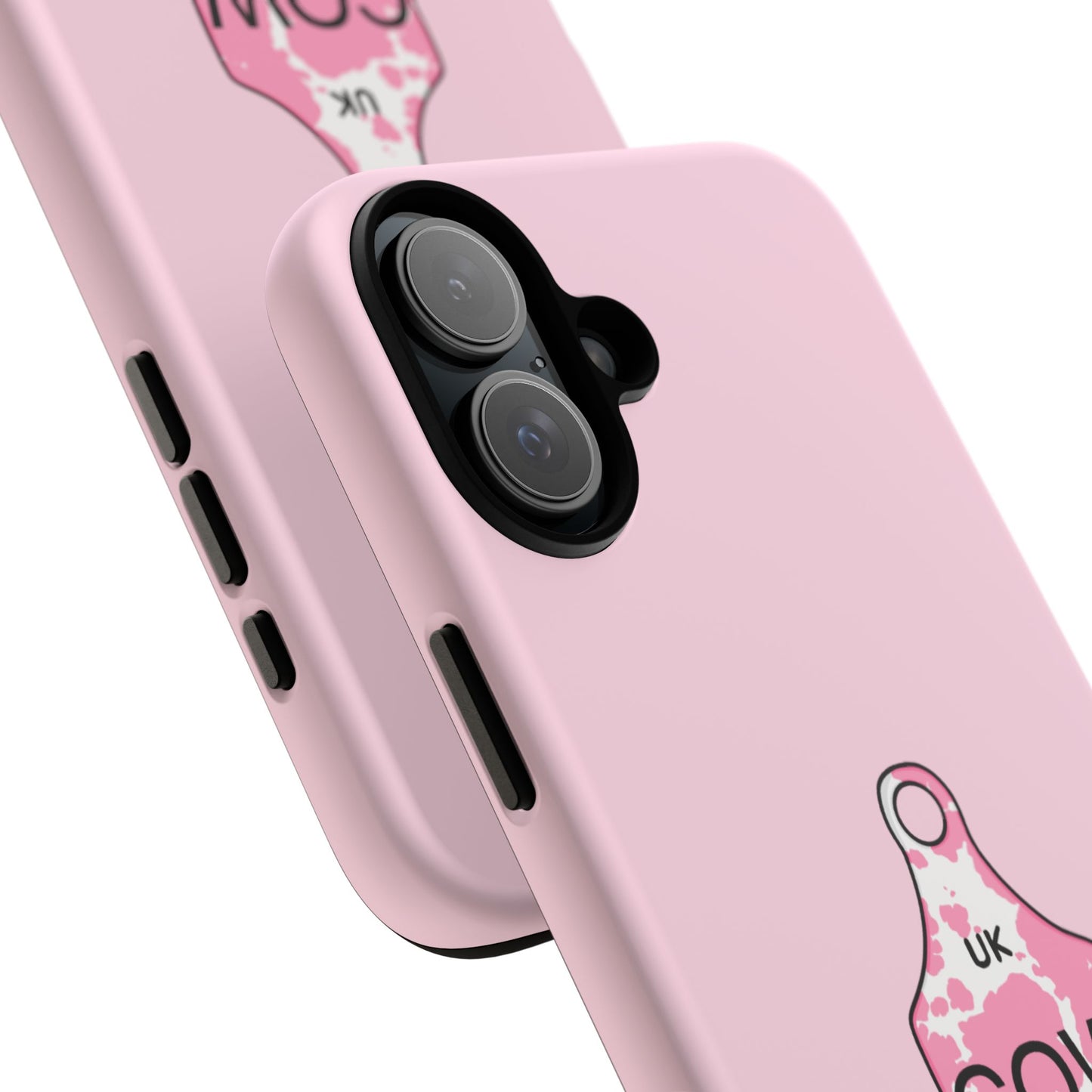 Pink ear tag case