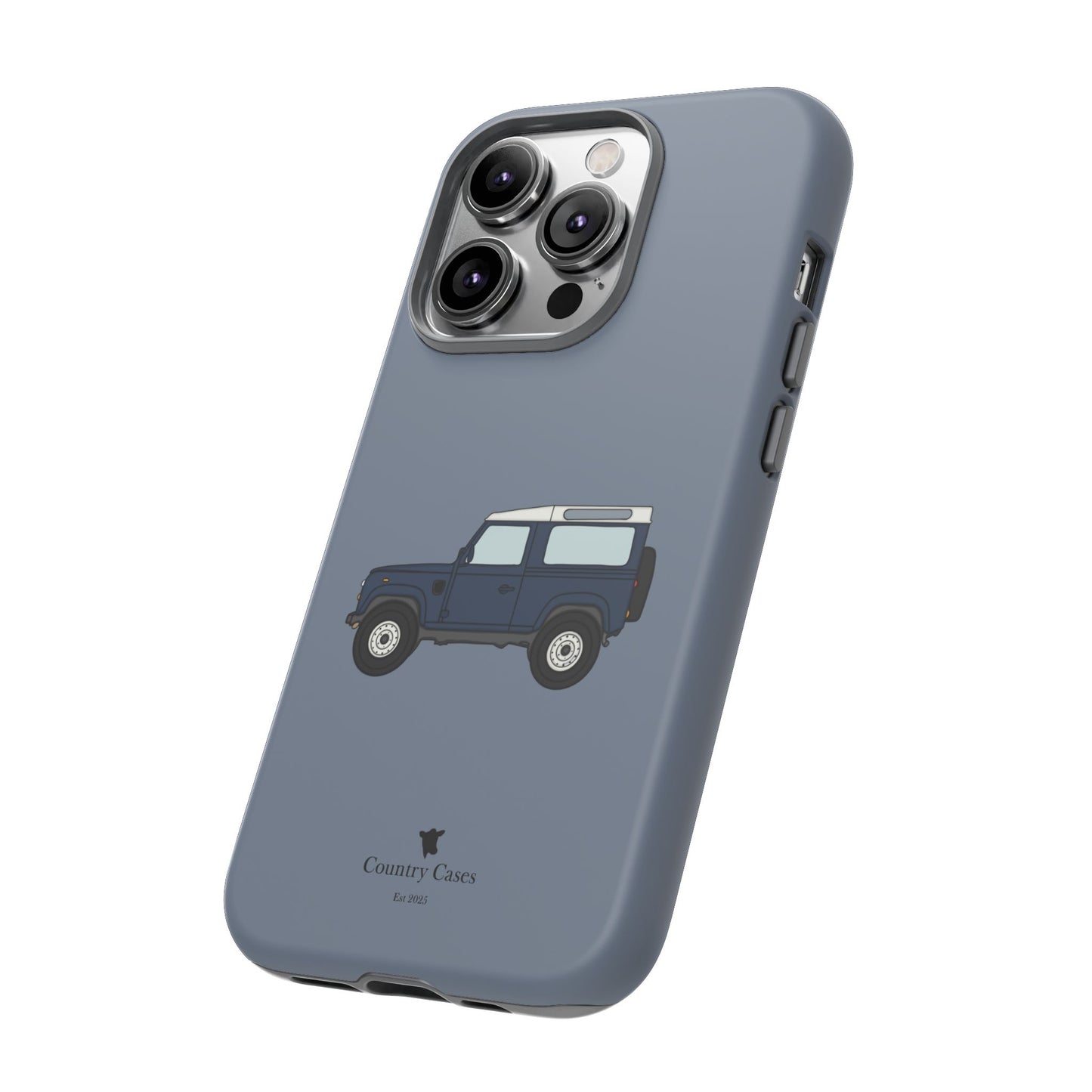 Blue landy phone case