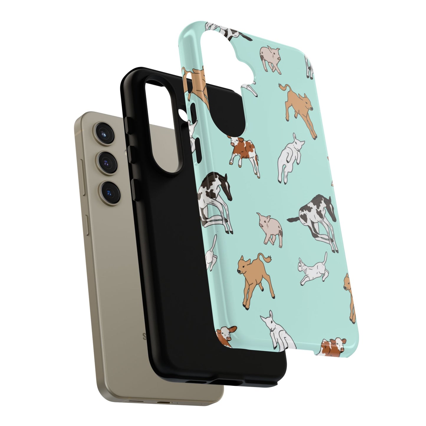Android farmyard Freinds Blue Case