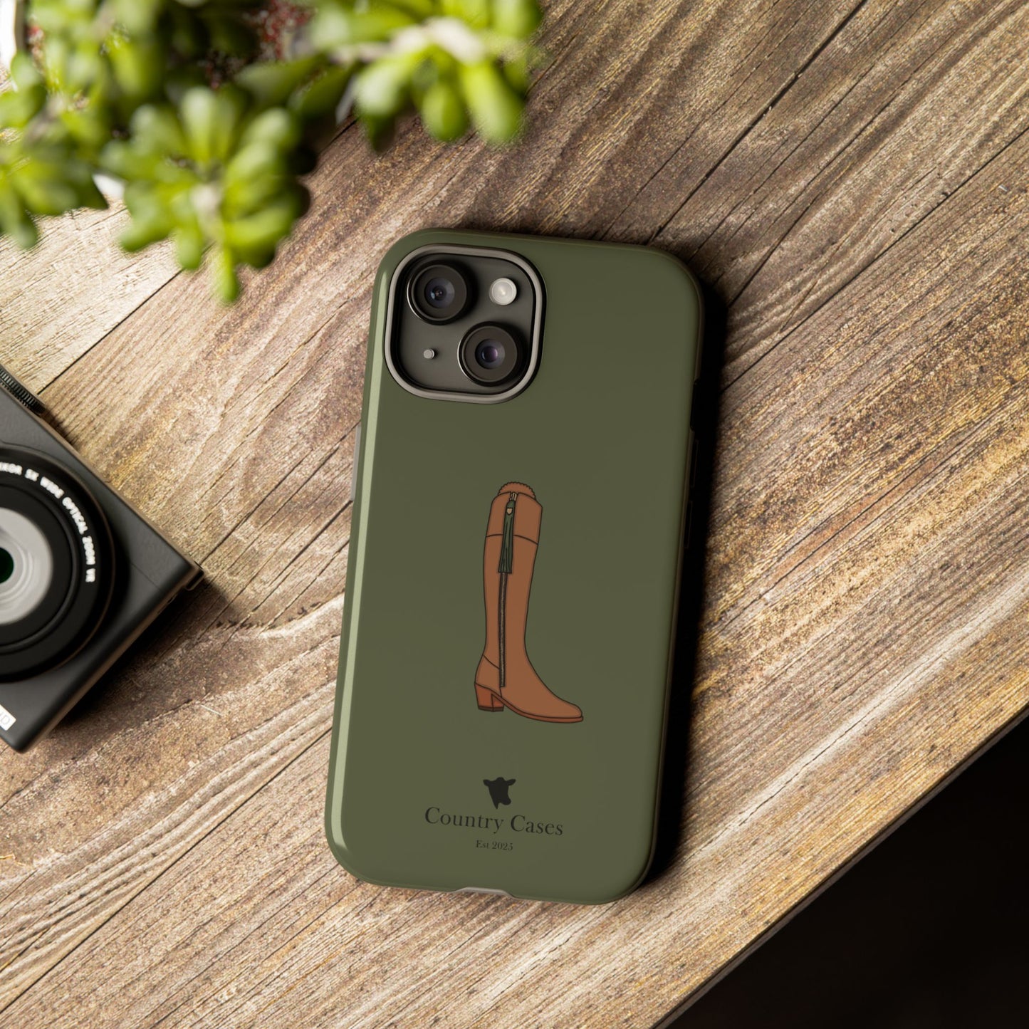 Green country boot case