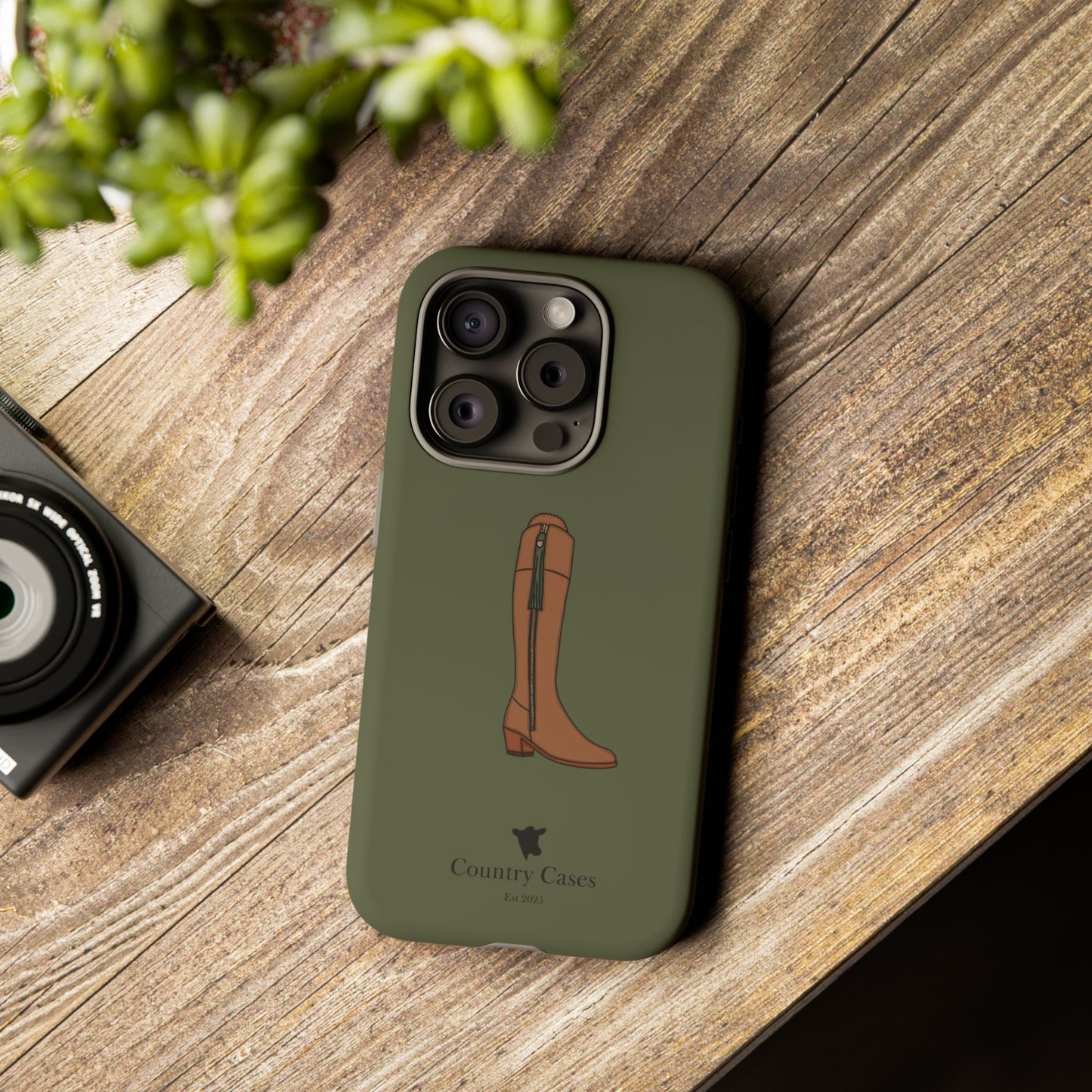 Green country boot case