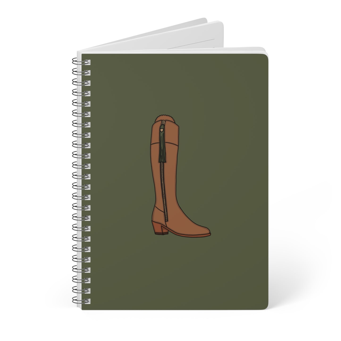 Green country boot notebook