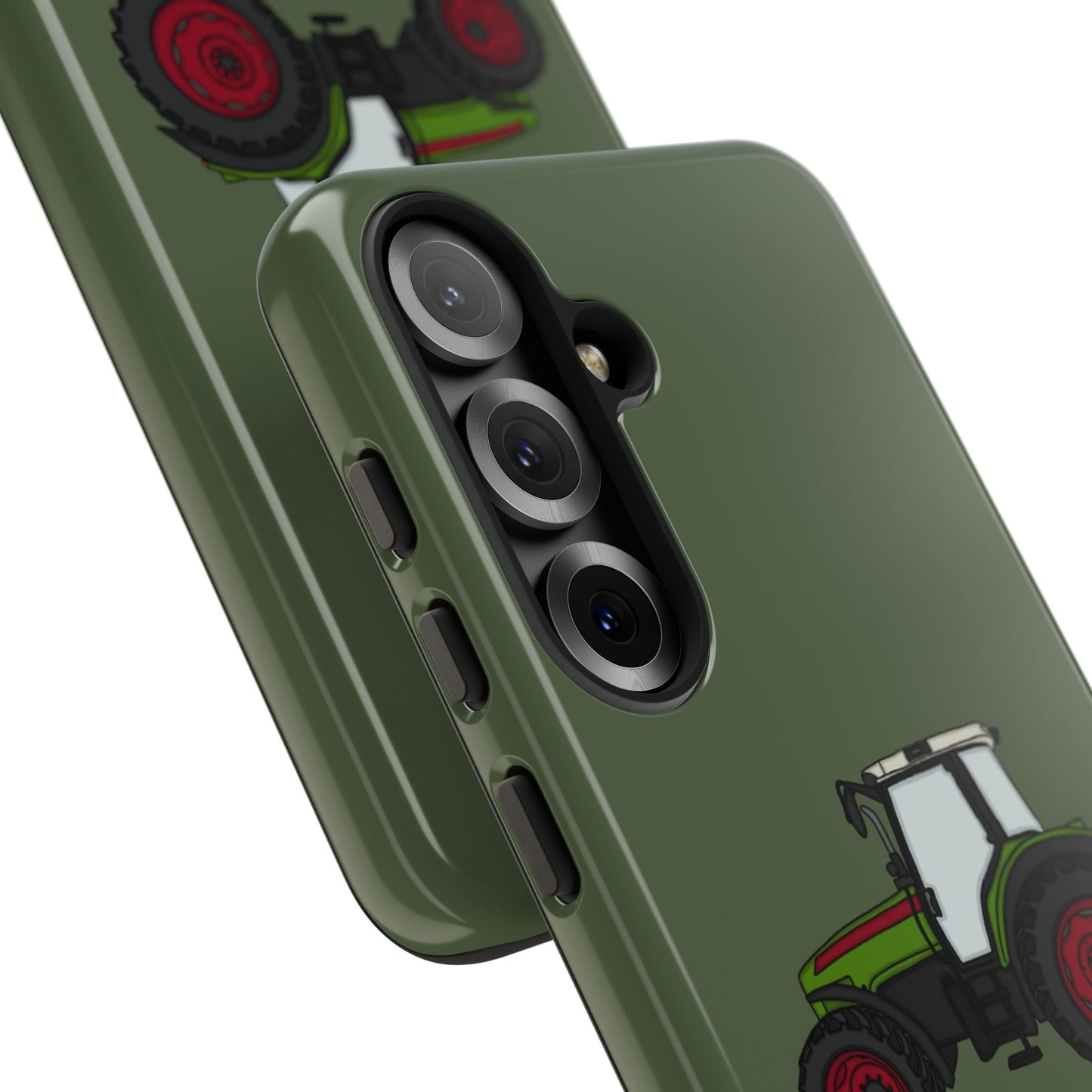 Android green tractor case
