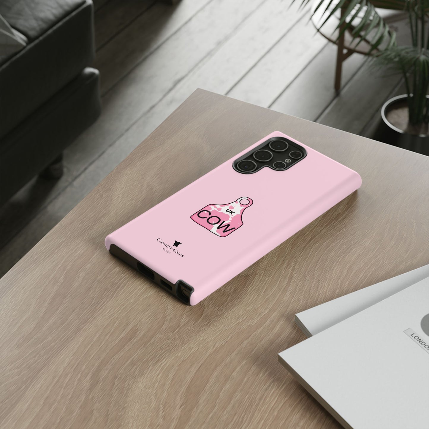 Android pink ear tag case