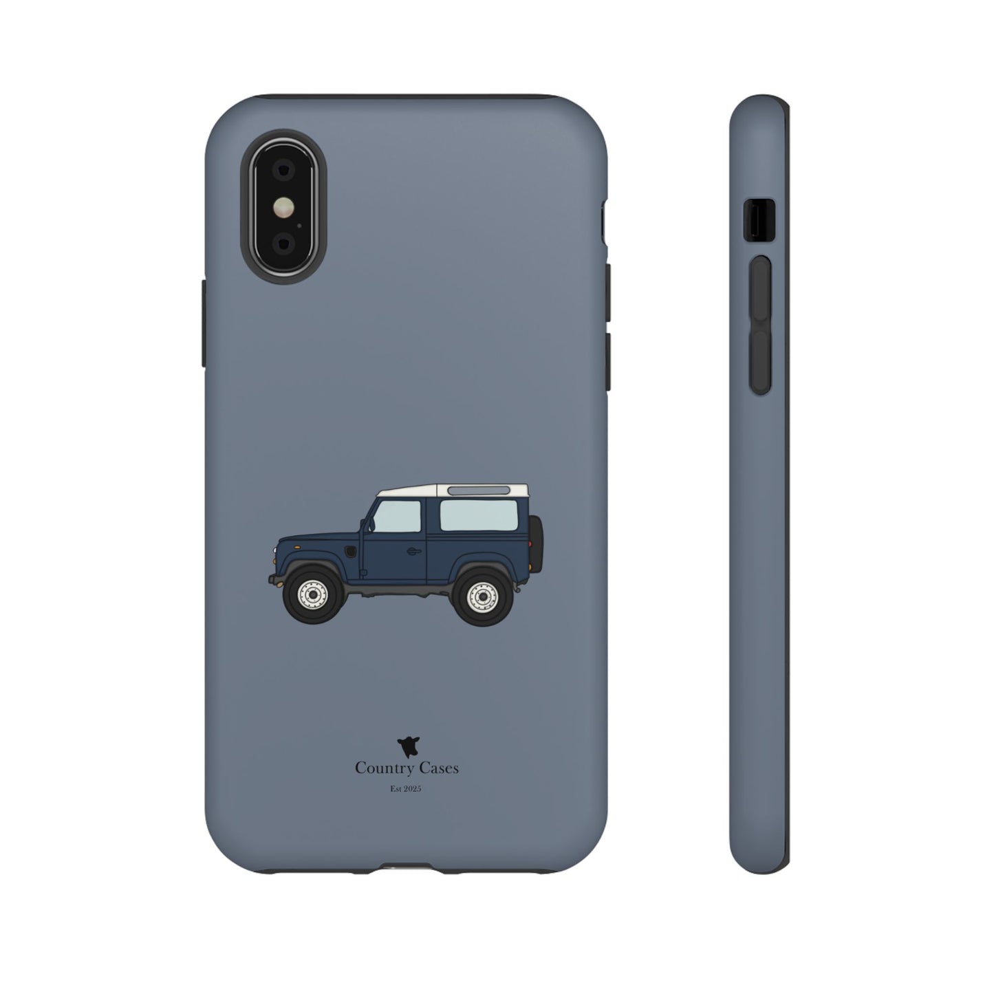 Blue landy phone case