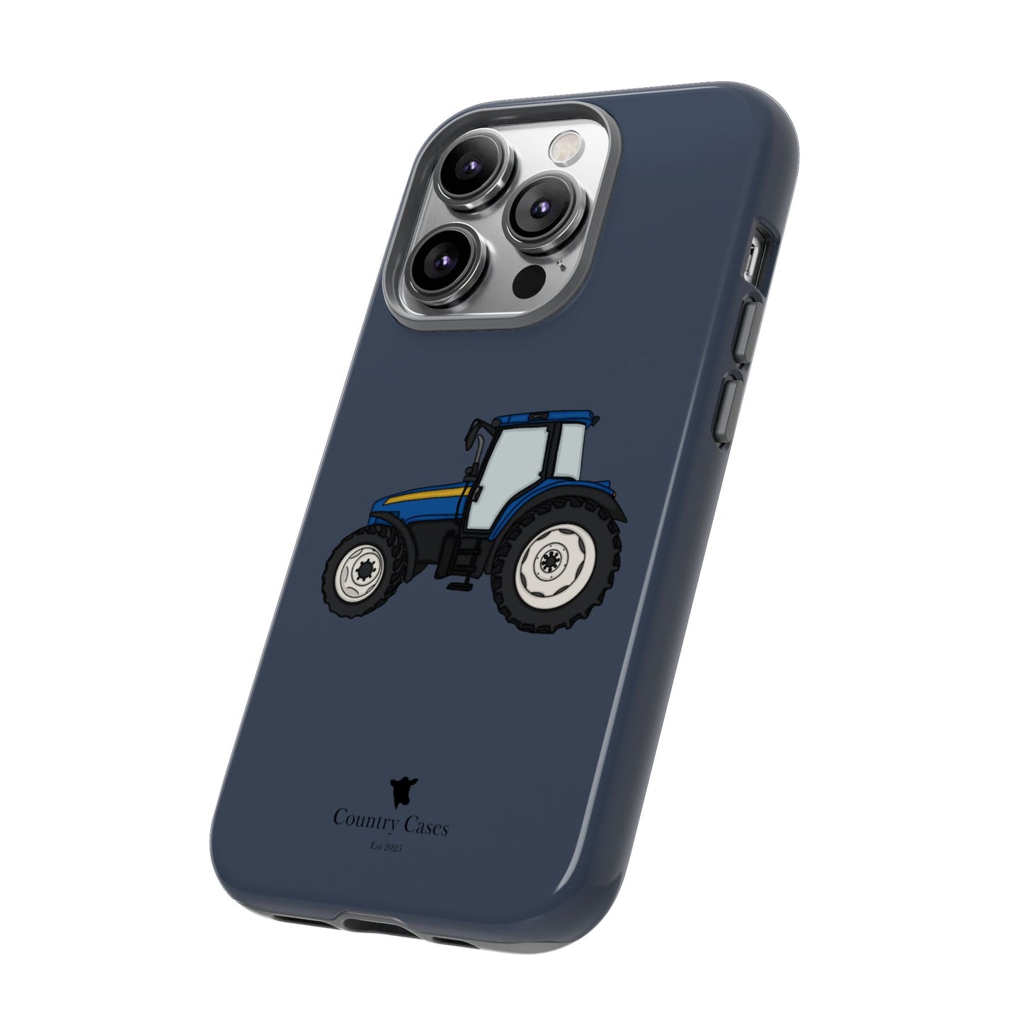 Blue tractor case