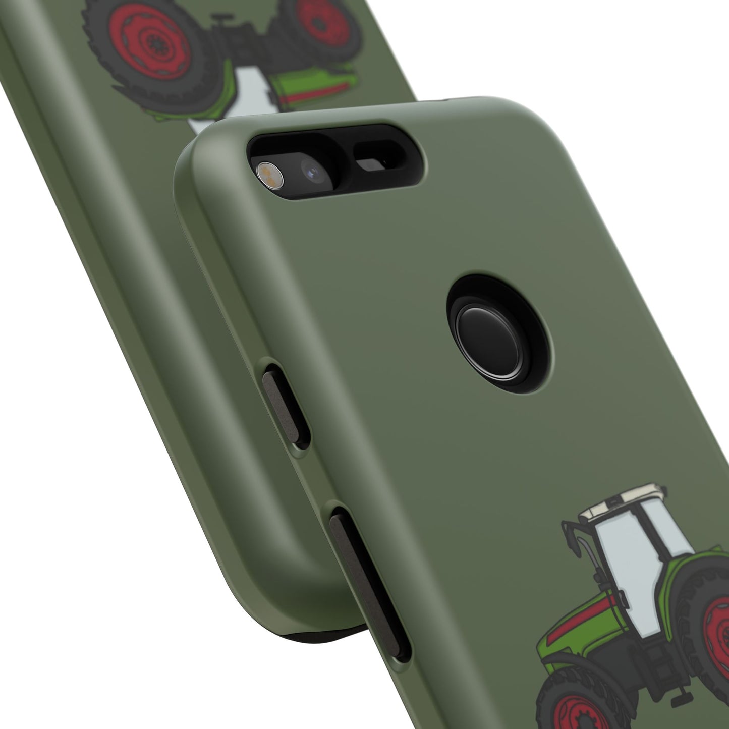 Android green tractor case