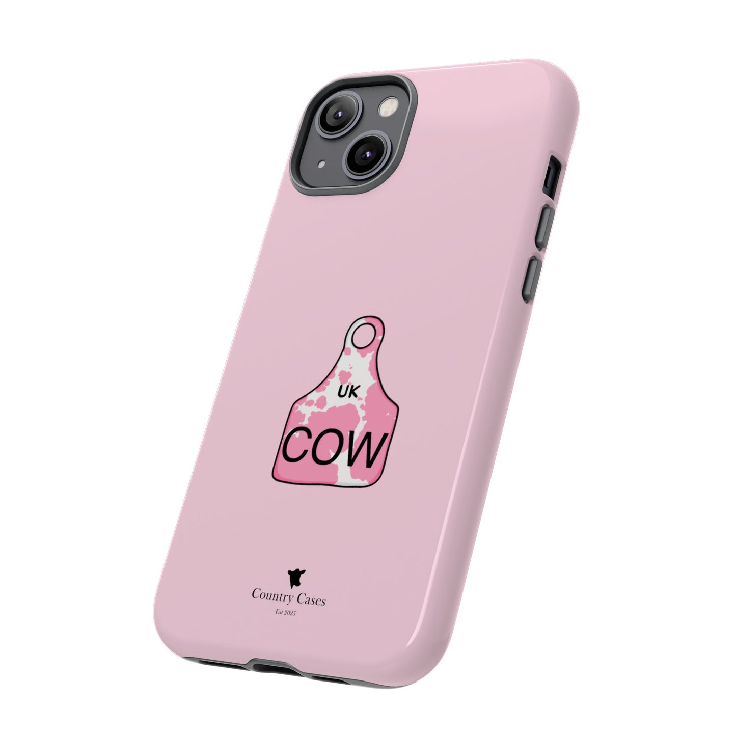 Pink ear tag case