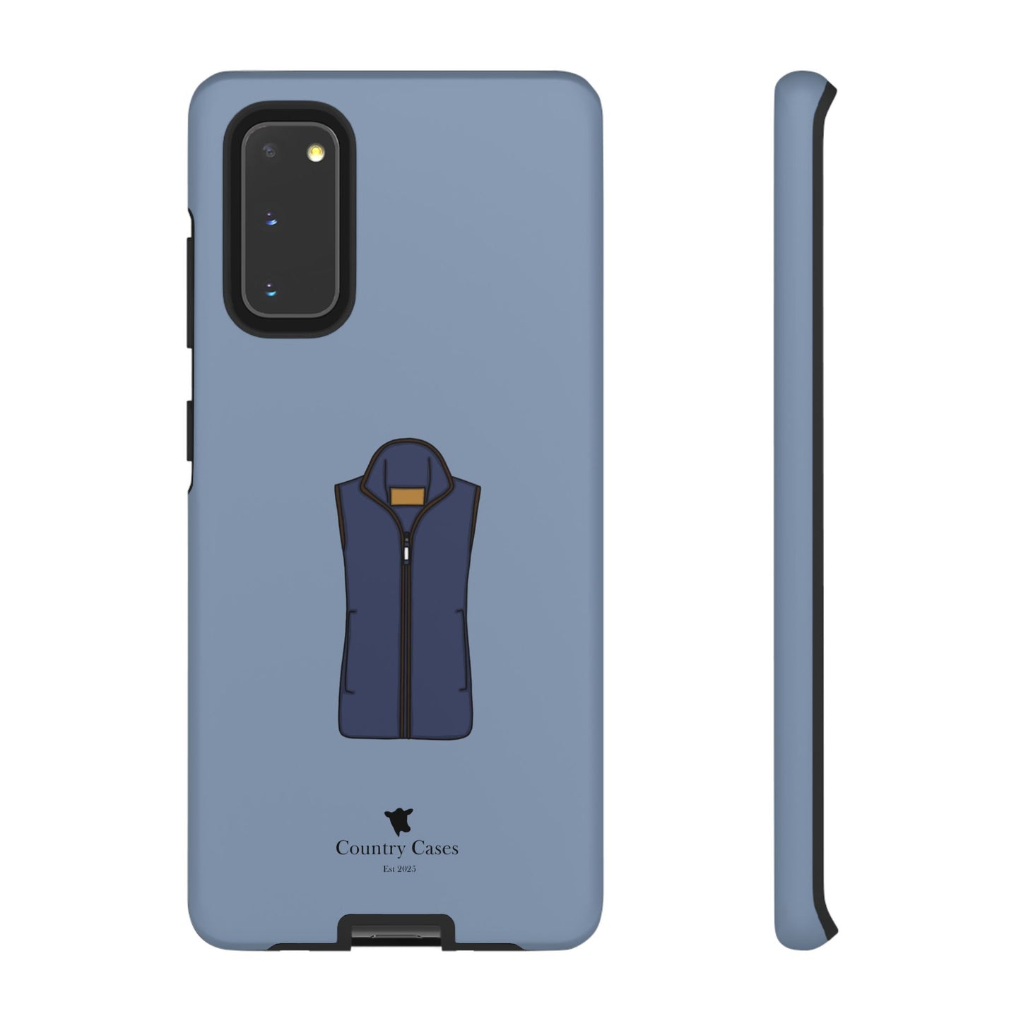 Android blue waistcoat case