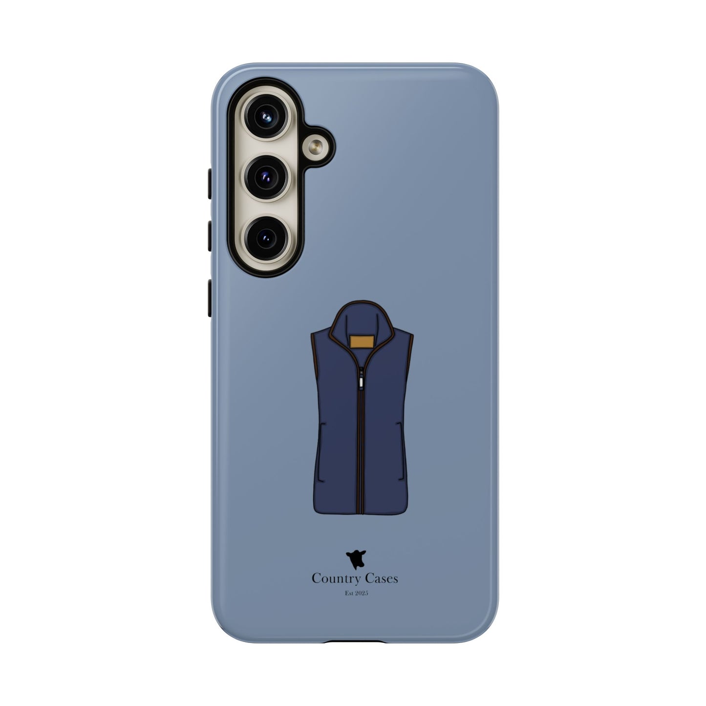 Android blue waistcoat case