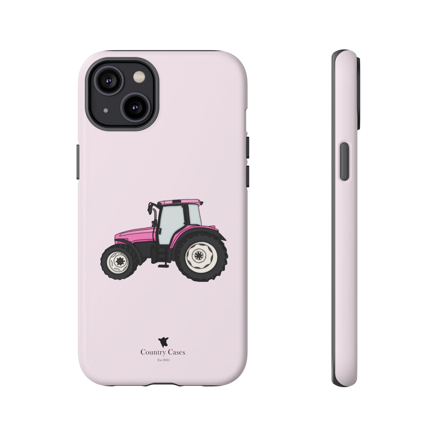 Pink tractor case