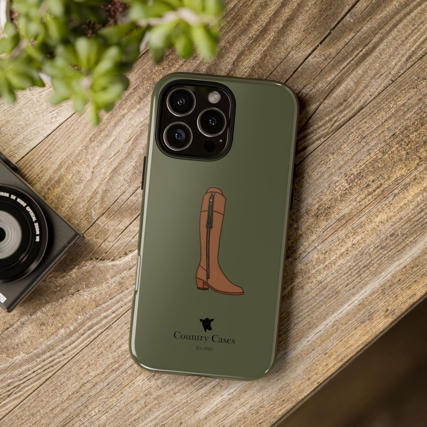 Green country boot case