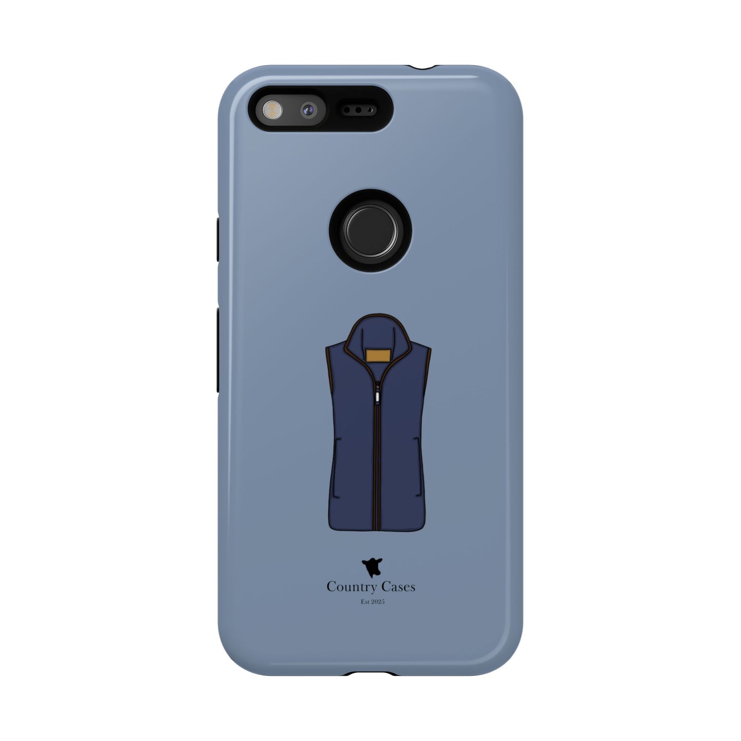 Android blue waistcoat case
