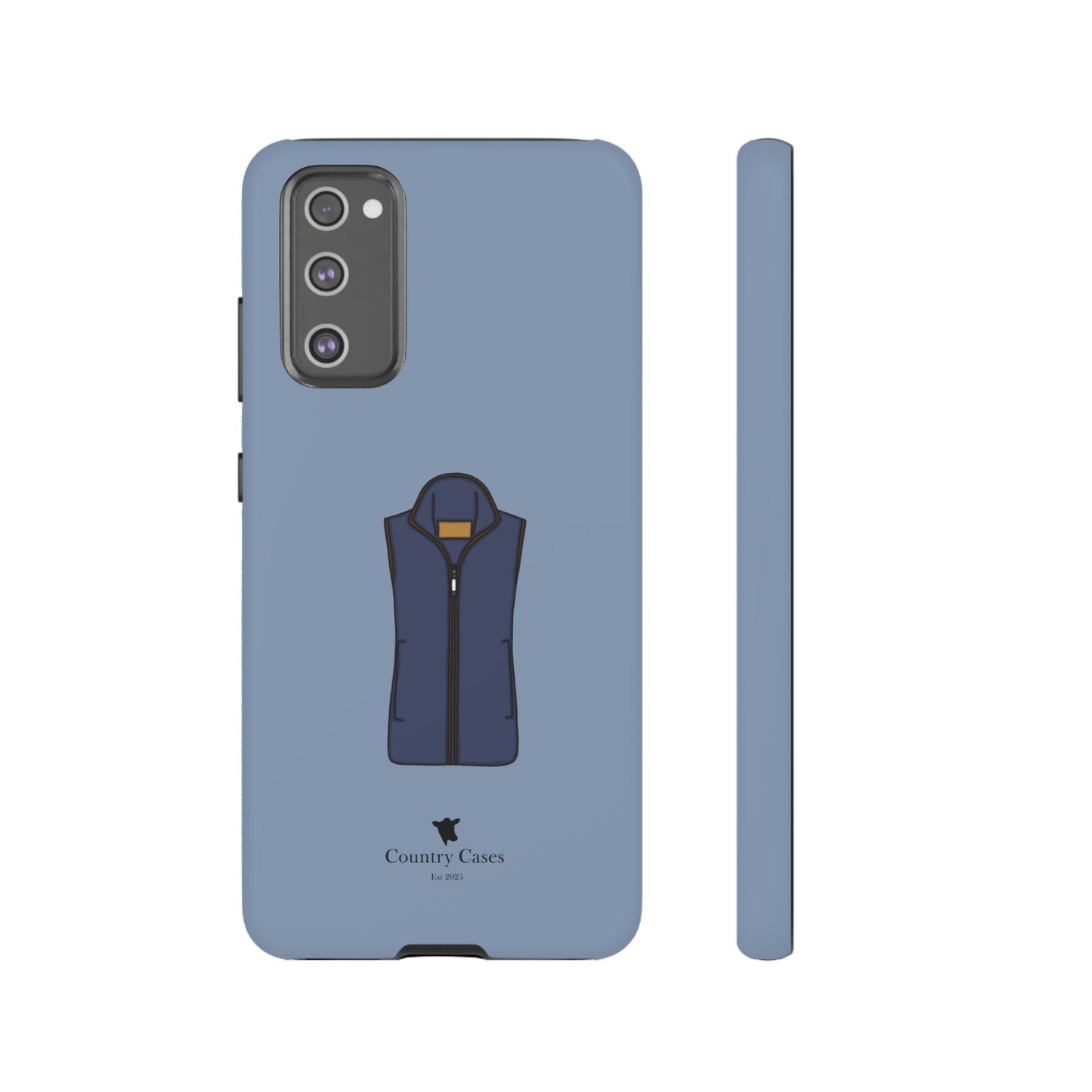 Android blue waistcoat case