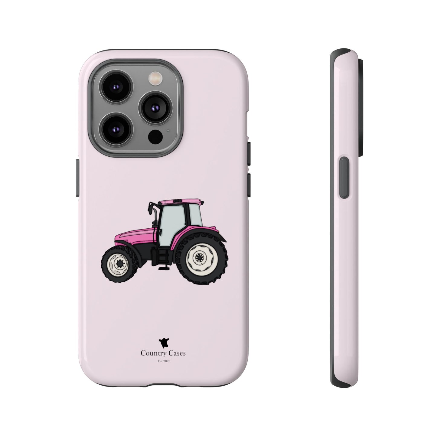 Pink tractor case