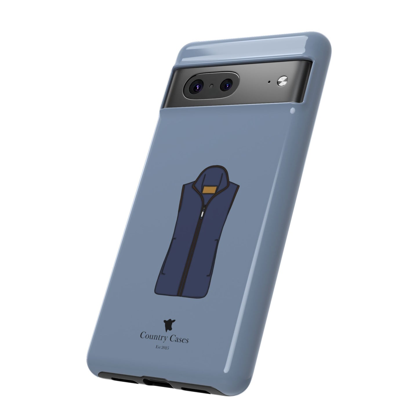 Android blue waistcoat case