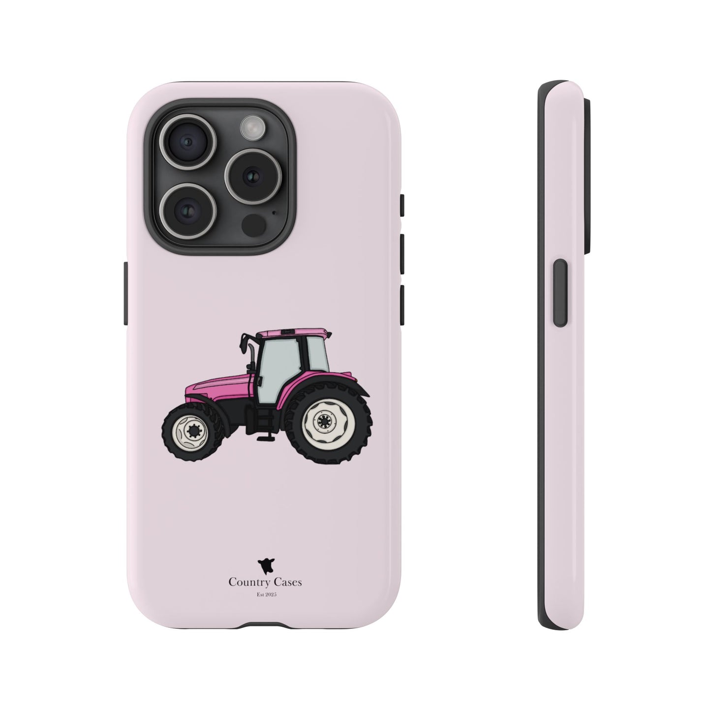 Pink tractor case
