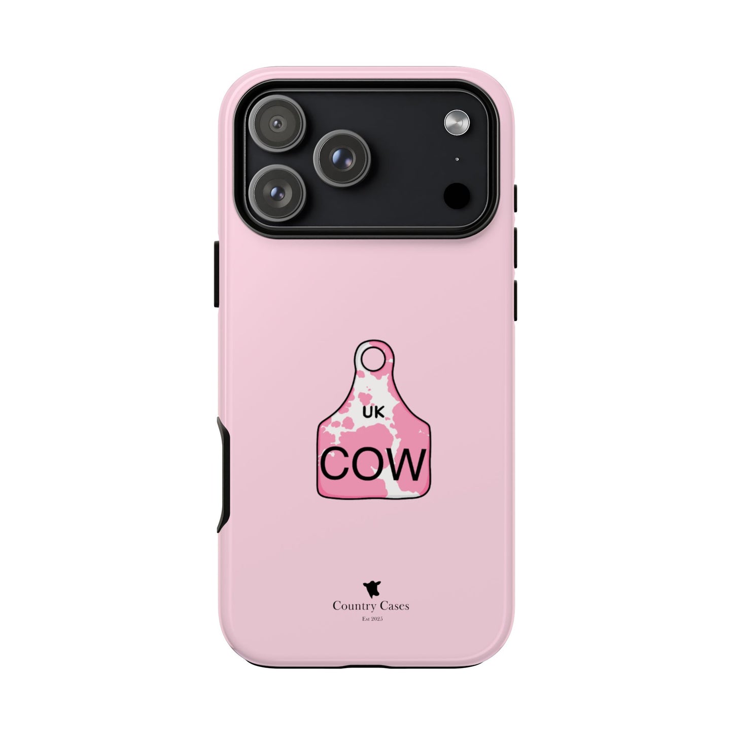 Pink ear tag case