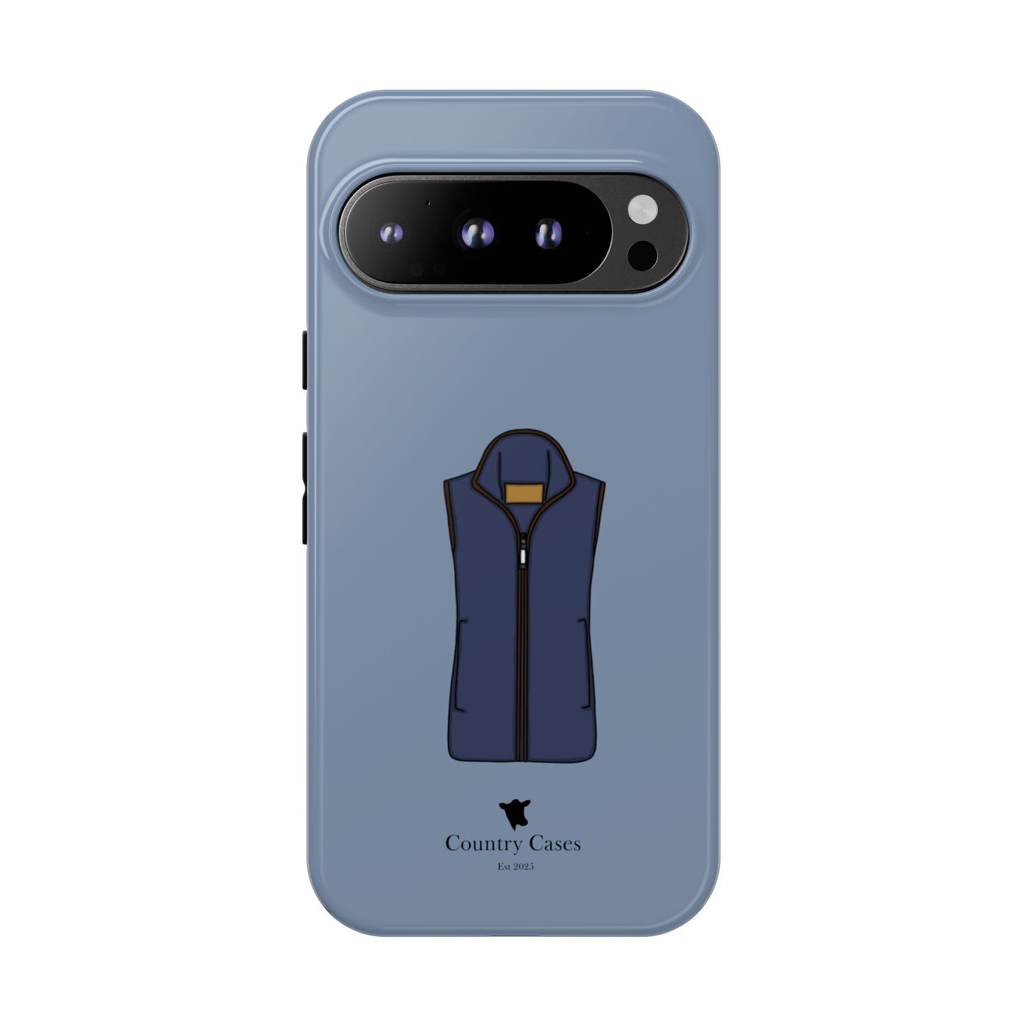 Android blue waistcoat case