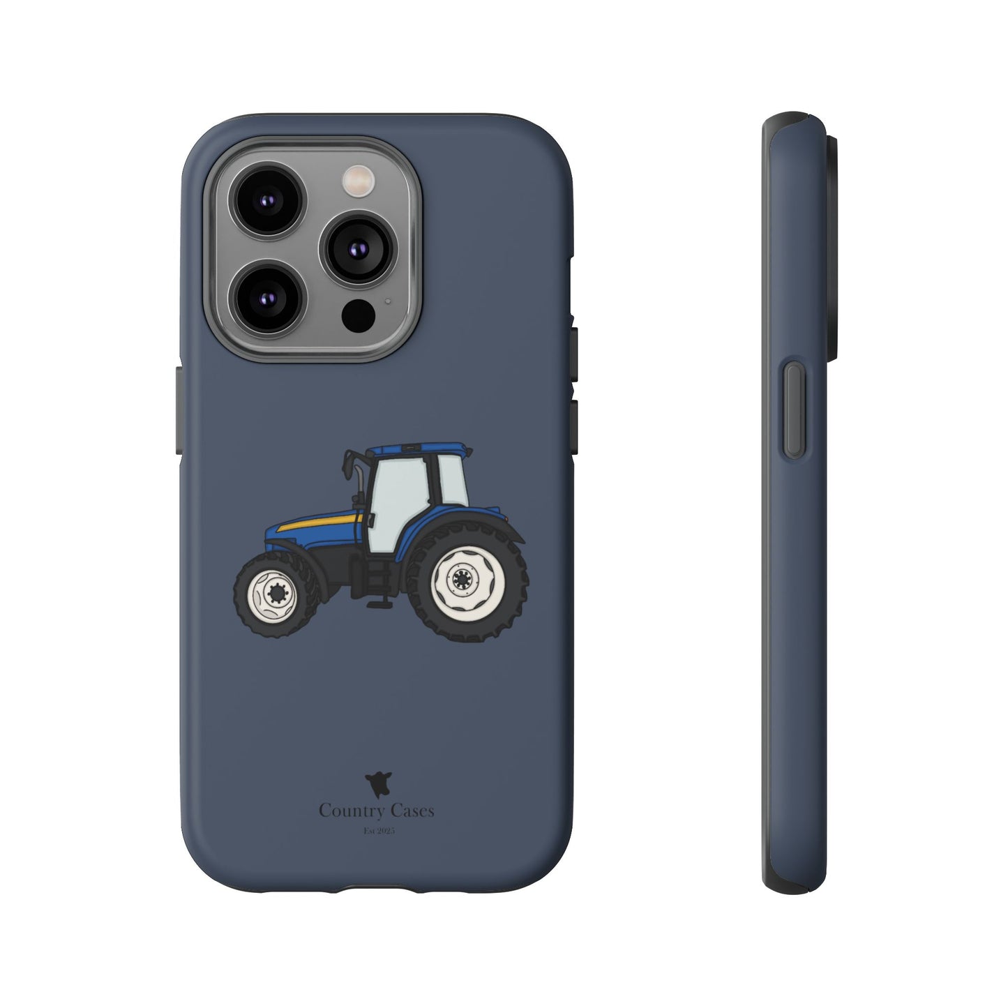 Blue tractor case