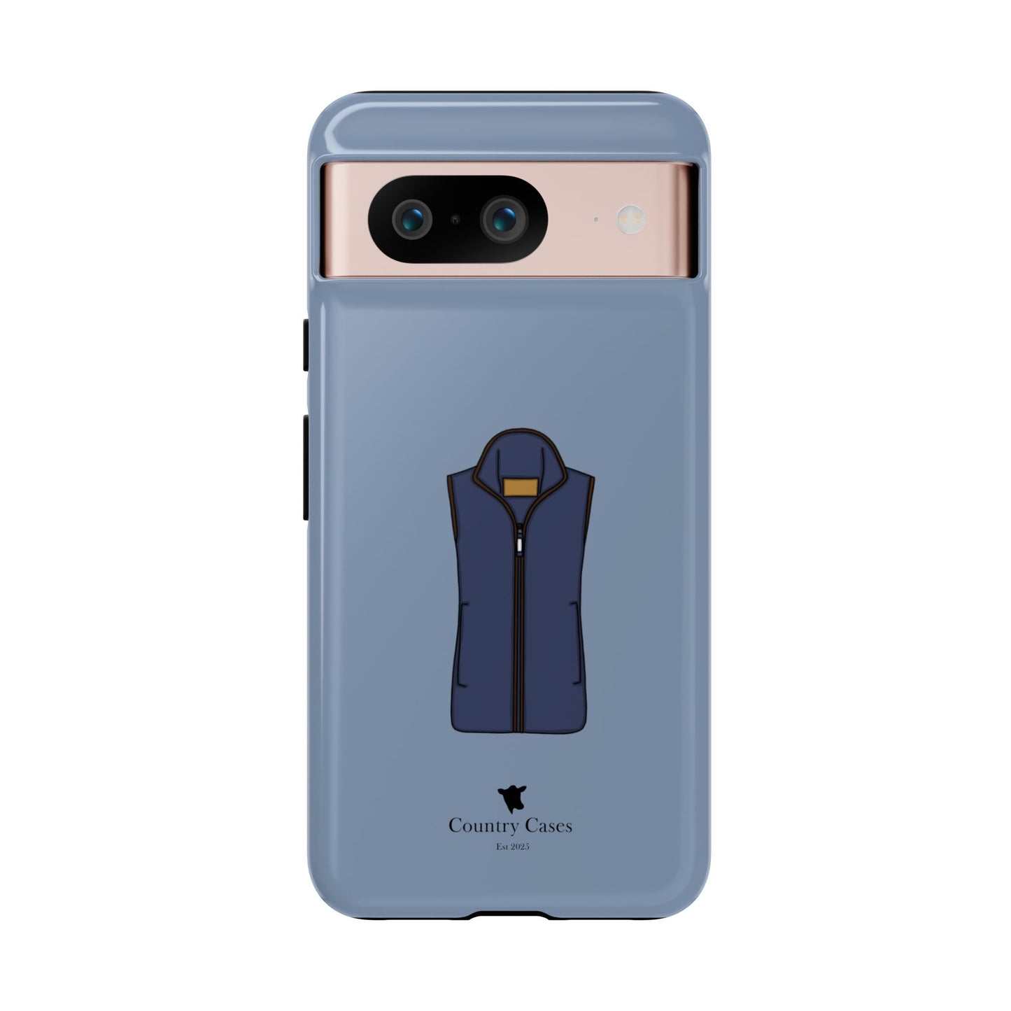 Android blue waistcoat case