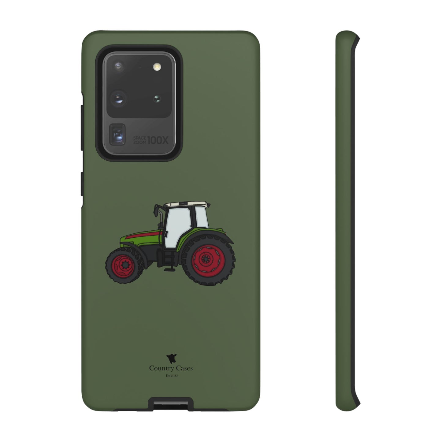 Android green tractor case