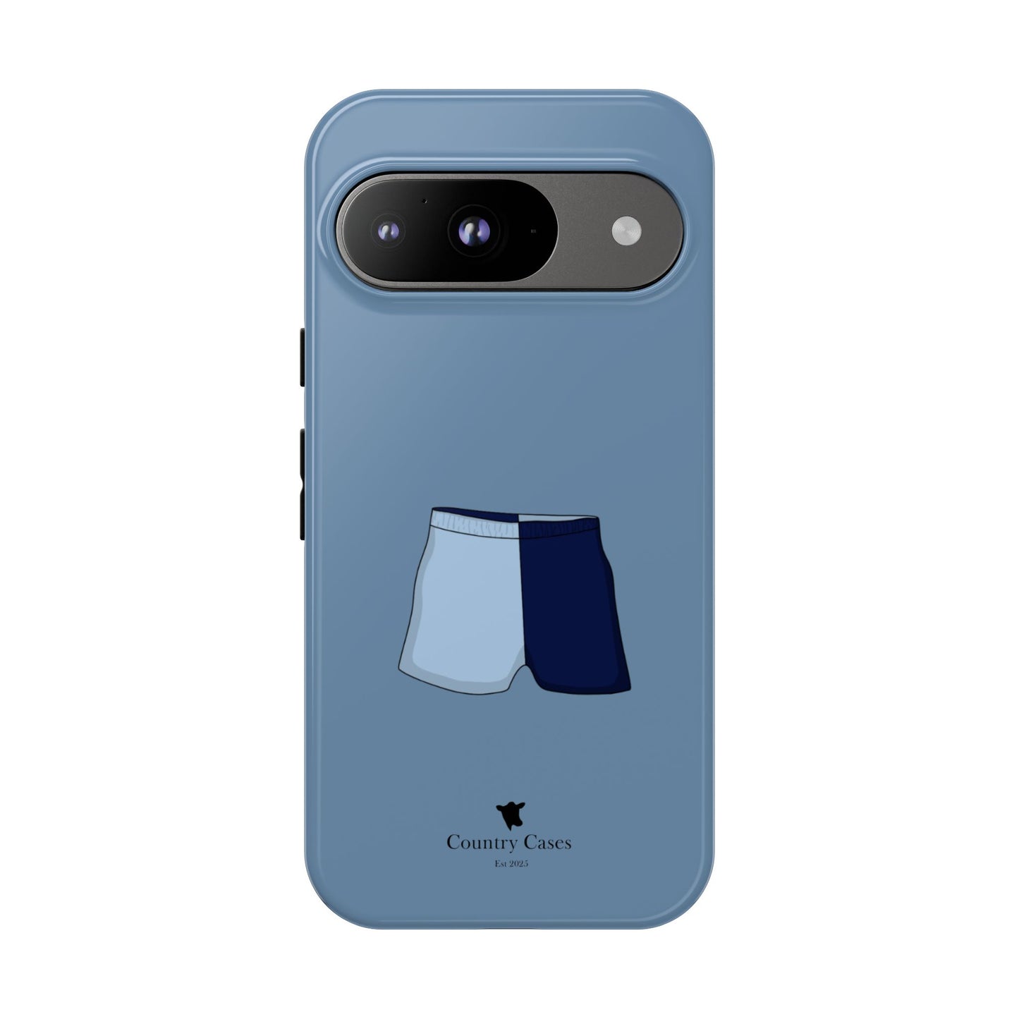 Android blue two toned short case