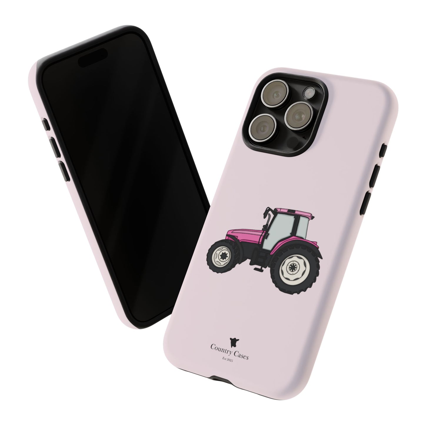 Pink tractor case