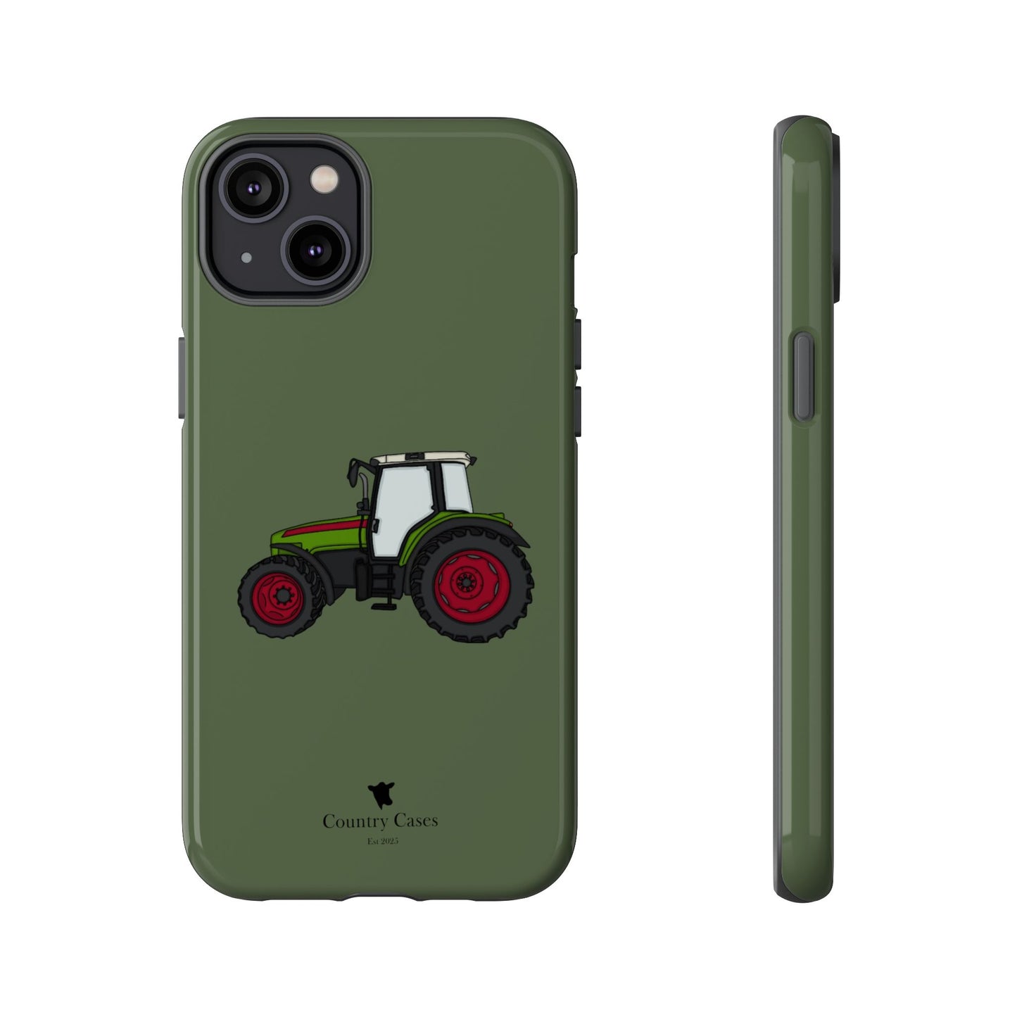 Green tractor case