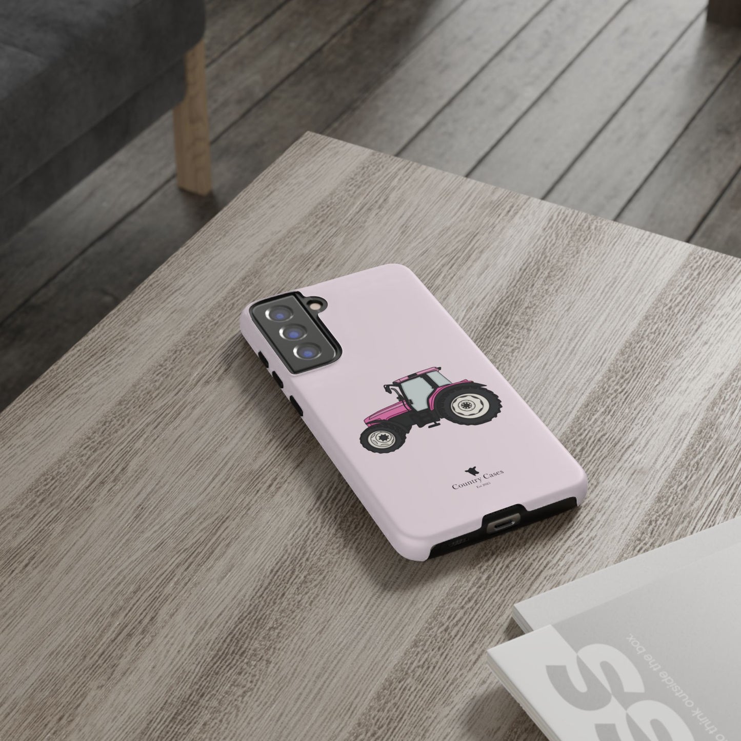 Android pink tractor case