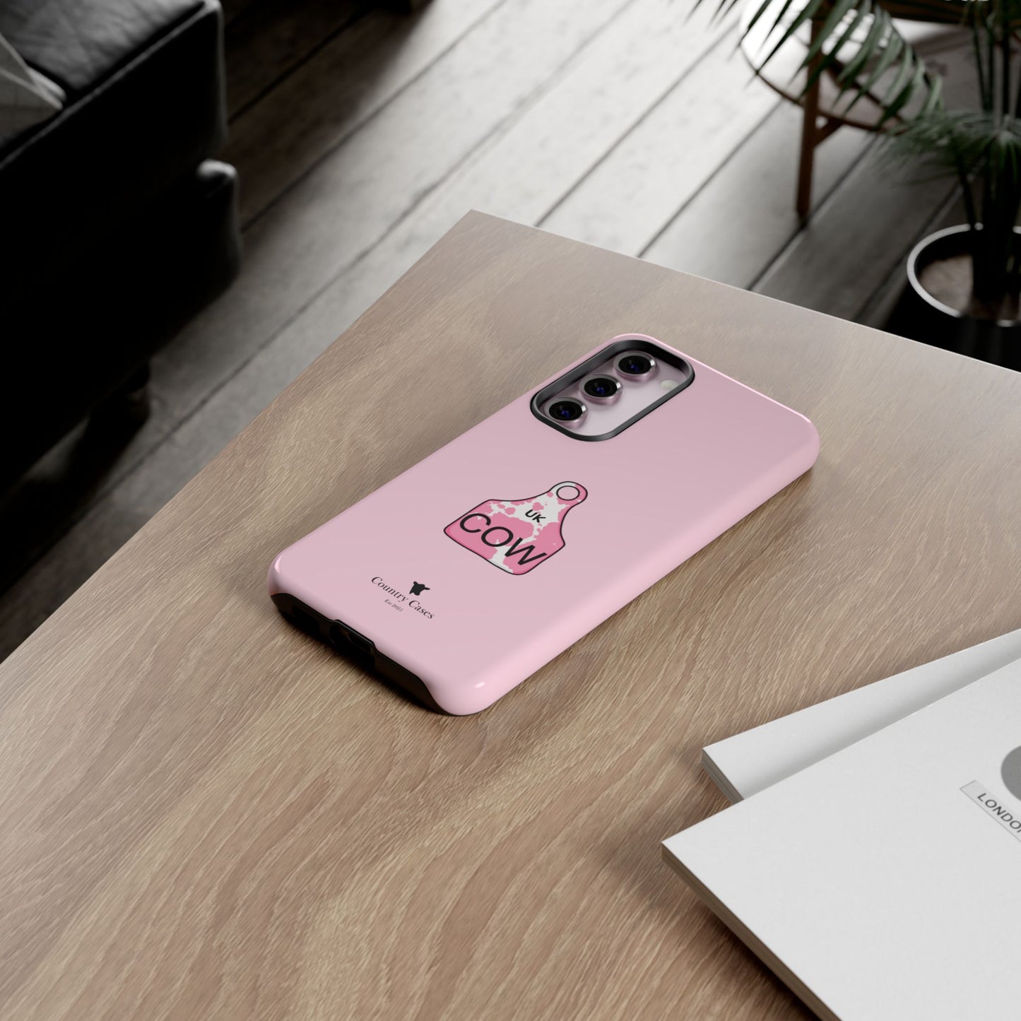 Android pink ear tag case