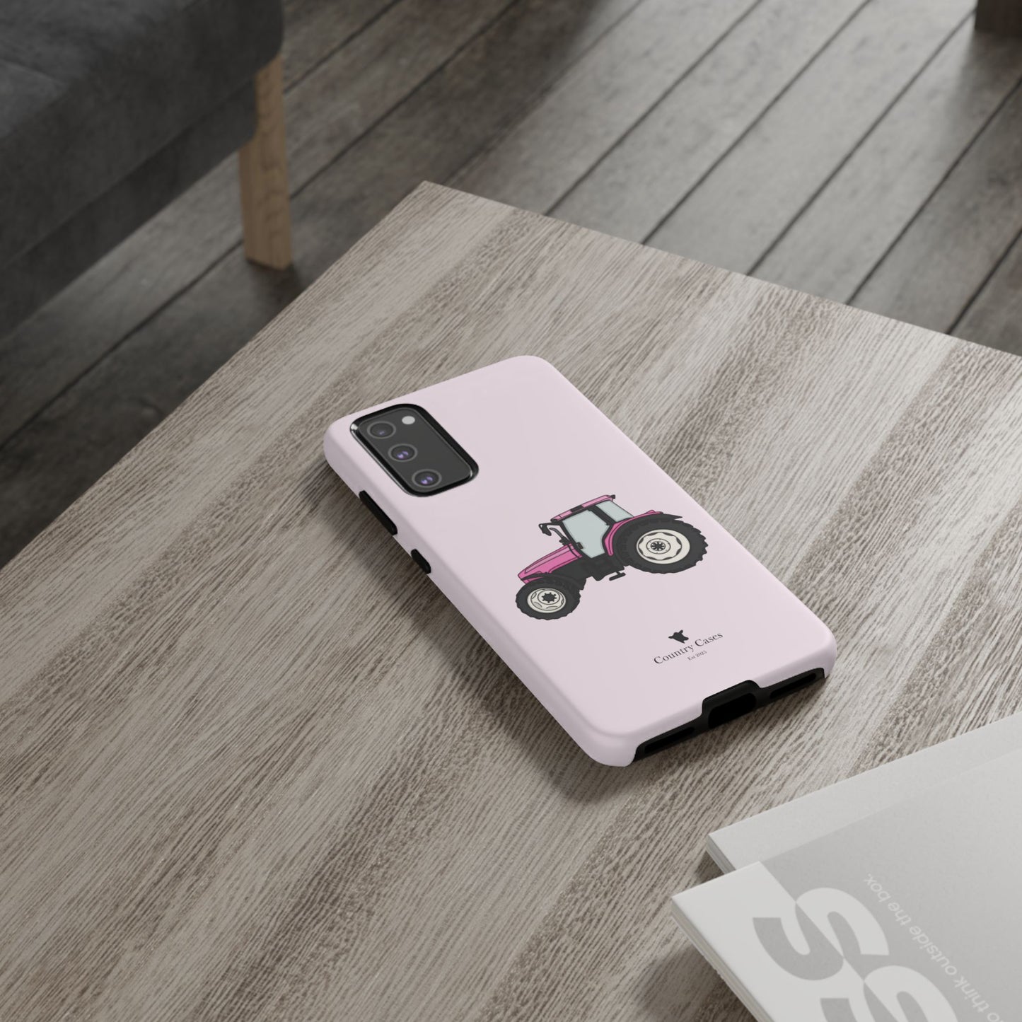 Android pink tractor case