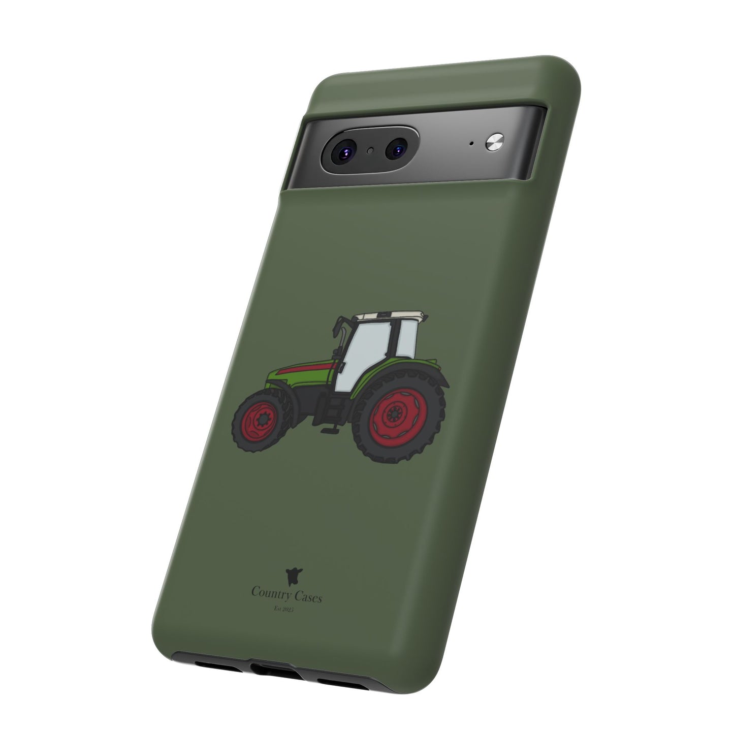 Android green tractor case