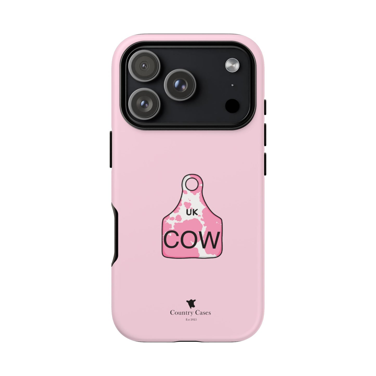 Pink ear tag case