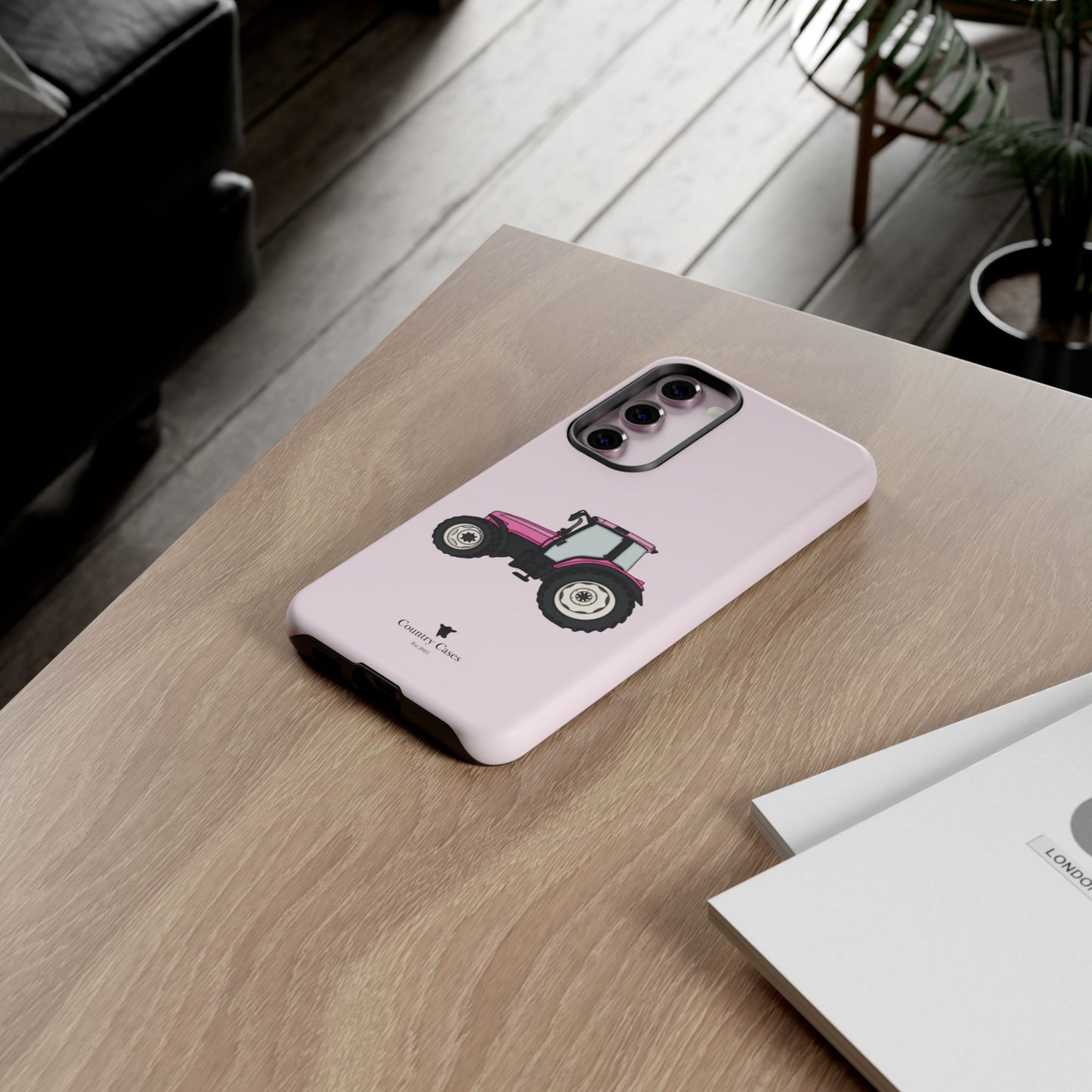 Android pink tractor case