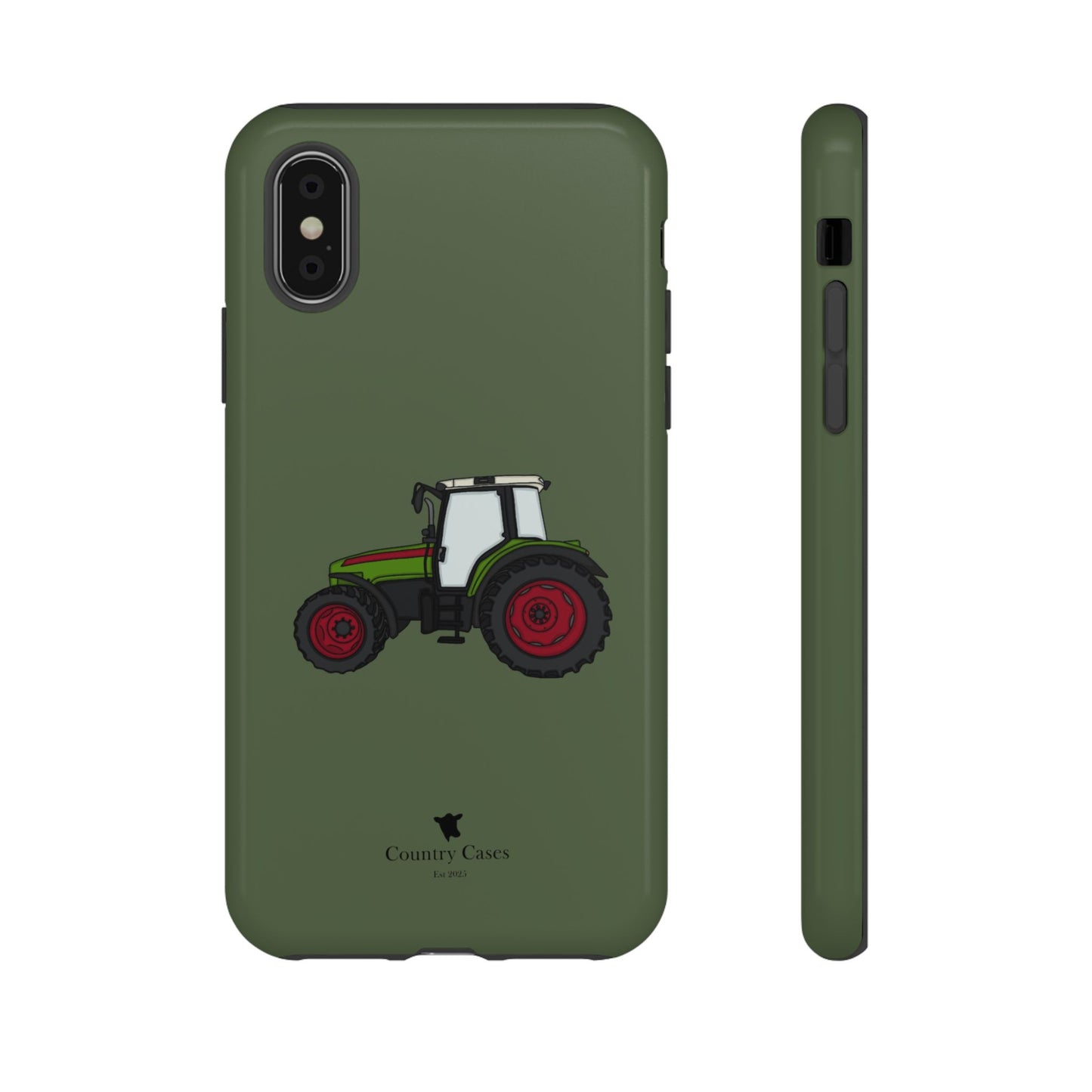 Green tractor case