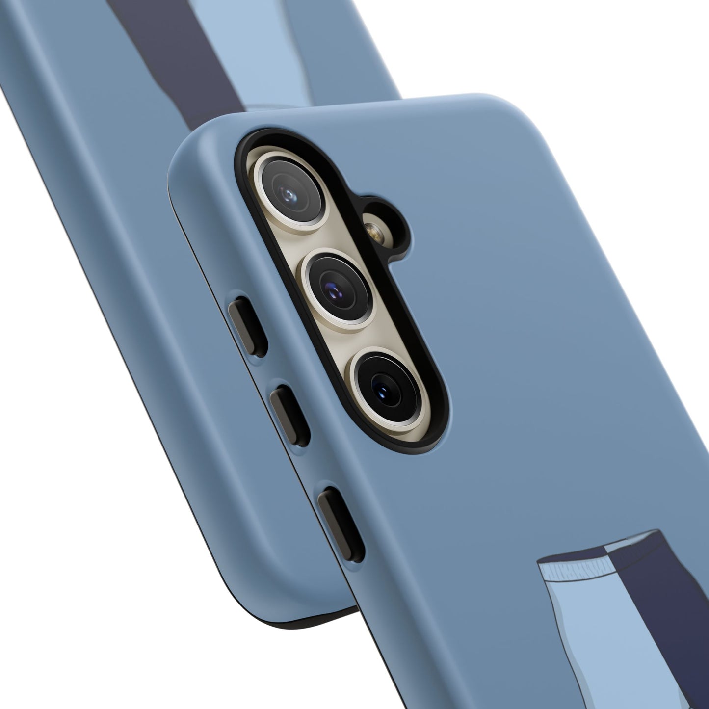 Android blue two toned short case