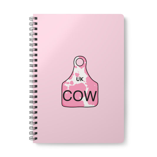 Pink ear tag notebook