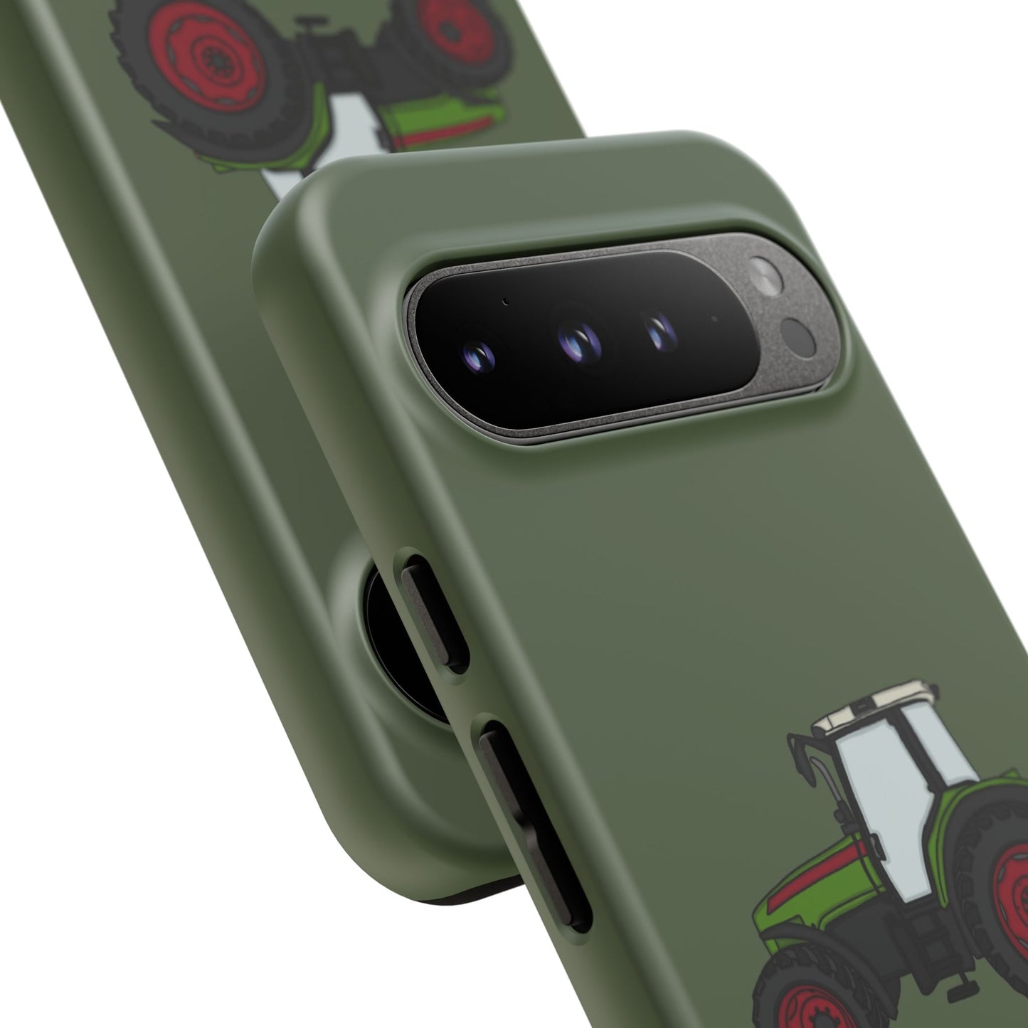 Android green tractor case